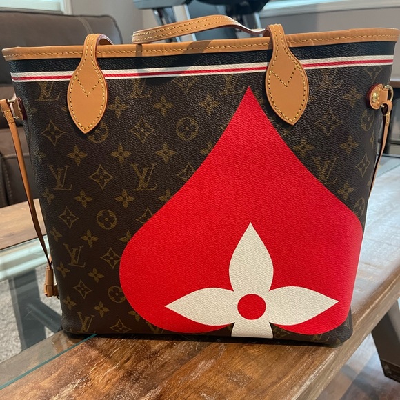 Louis Vuitton monogram game on neverfull mm - Picture 2 of 16